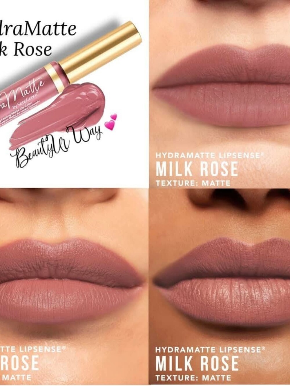 SeneGence Hydramatte - Milk Rose